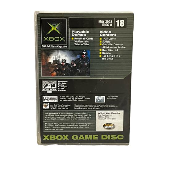 May 2003 Official Xbox Demo Disc 18 Return To Castle Wolfenstein - Picture 2 of 3